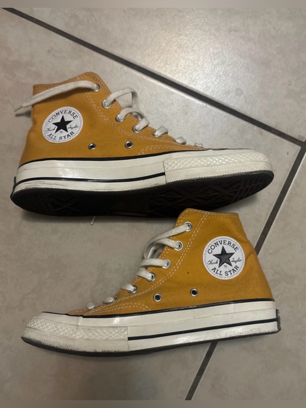 Converse Kids Yellow High Top Chuck Taylor Sneakers